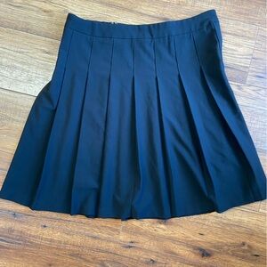 Aritzia Sunday Best Pleated Mini Skirt Black Women's 10 Preppy Academia zip up